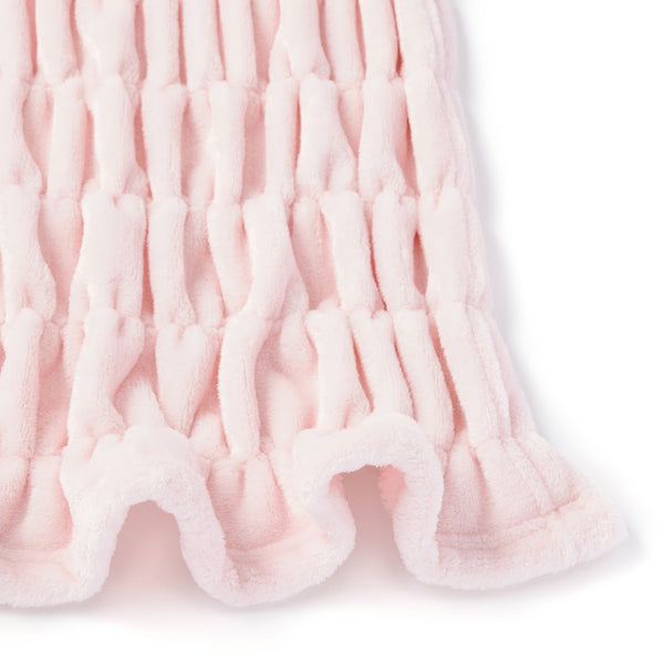 WARMY リップルブランケット（毛布） シングル ピンク
