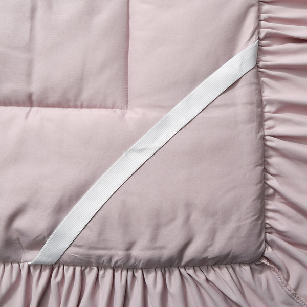 WARMY フリル ベッドパッド ダブル ピンク | Francfranc（フランフラン