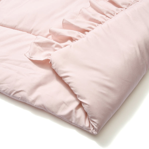 かんたん寝具セット フリル シングル ピンク