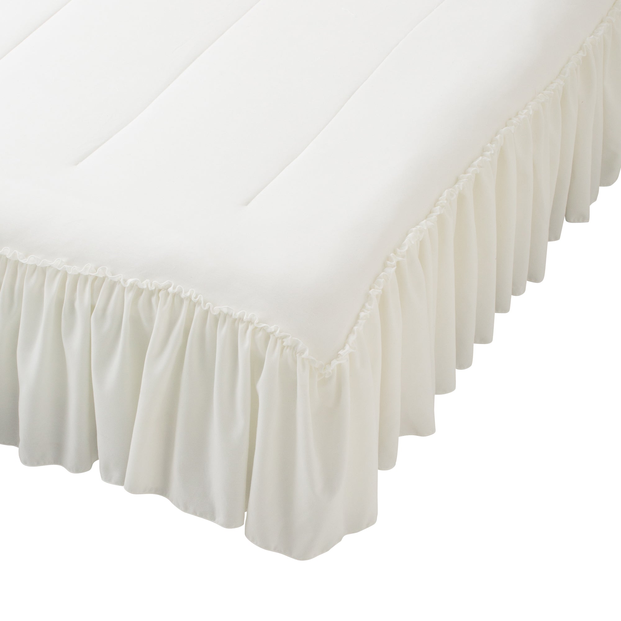 ふわろ冷感ベッドパッド フリル セミダブル ホワイト | Francfranc 