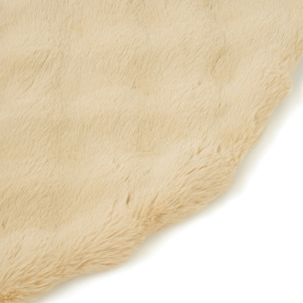 【オンラインショップ限定】ポコモコファー こたつブランケット Φ1900 イエロー