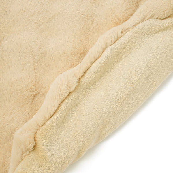 【オンラインショップ限定】ポコモコファー こたつブランケット Φ1900 イエロー