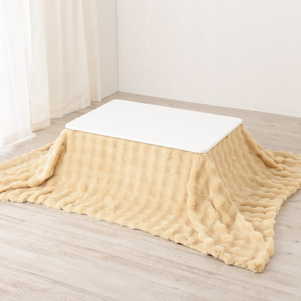 【オンラインショップ限定】ポコモコファー こたつブランケット 2400×1900 イエロー