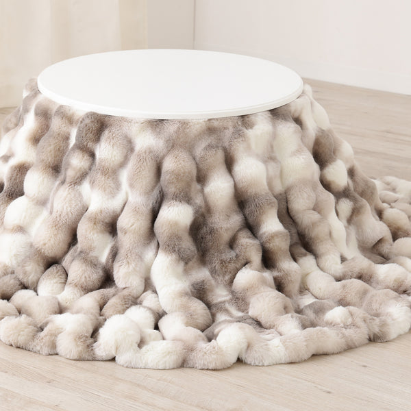 ポコモココファー こたつブランケット 2400×1900 グレー Francfranc｜【EC限定】ポコモコファー こたつブランケット 2400