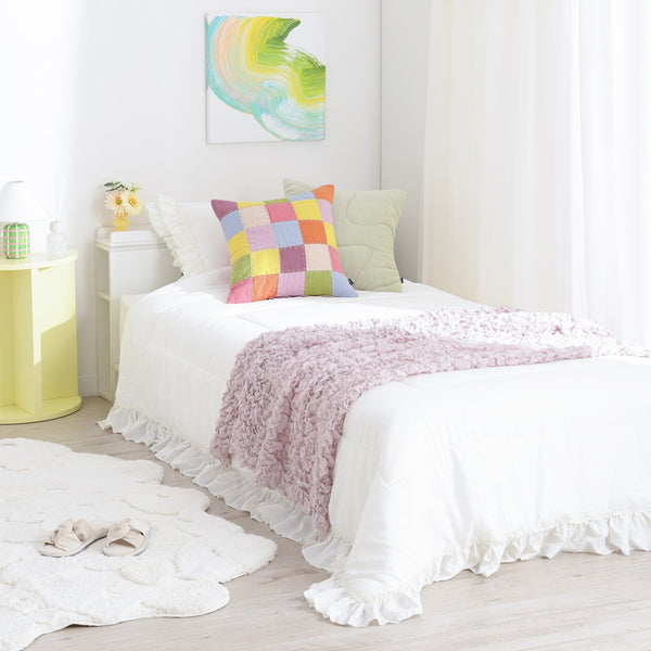 かんたん寝具セット フリル シングル ホワイト | Francfranc（フラン