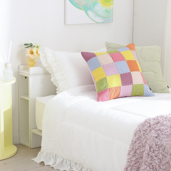 EC限定】かんたん寝具セット フリル ダブル ホワイト | Francfranc