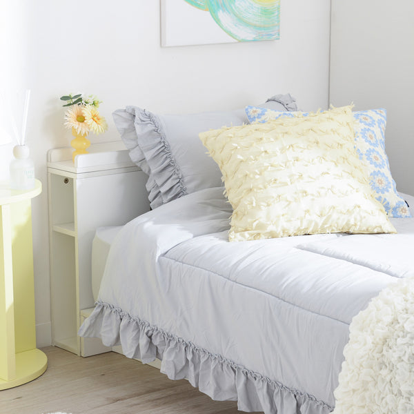 かんたん寝具セット フリル シングル グレー | Francfranc（フラン