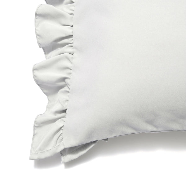 【ご希望価格コメントしてください】かんたん寝具セット フリル セミダブル グレー オンラインショップ限定】かんたん寝具セット フリル セミダブル