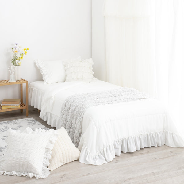 Francfranc ふわろ オーナメント シングル 夏用掛け布団 枕カバー Francfranc（フランフラン） ベッド 寝具 クラシックフラワー 掛け布団
