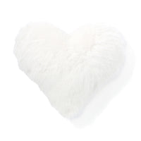 ファー ハート クッション M アイボリー