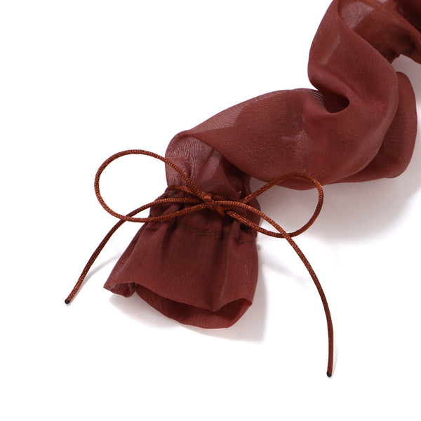 コードジュエリー オーガンジー ブラウン