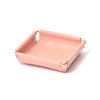 チェック ステッチ トレイ S ピンク
