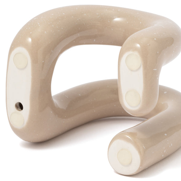 セラミック ブックエンド バイカラー 2個セット ベージュ