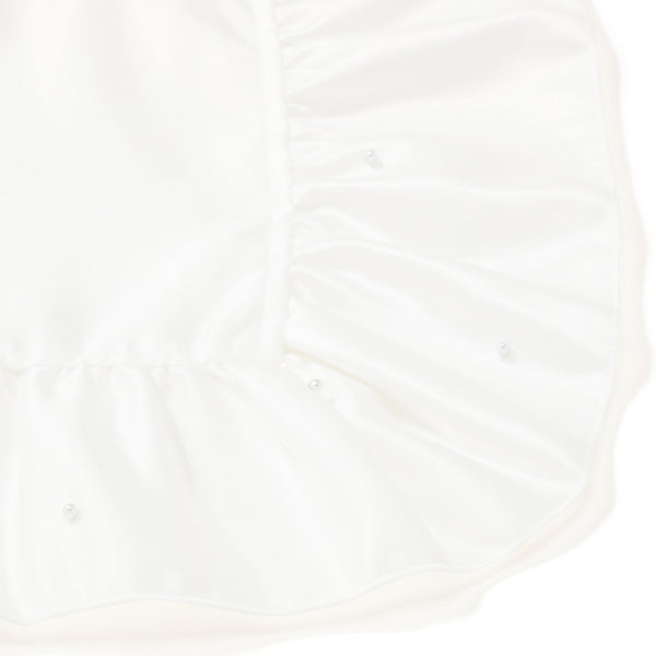 フリルパール ランチマット ホワイト