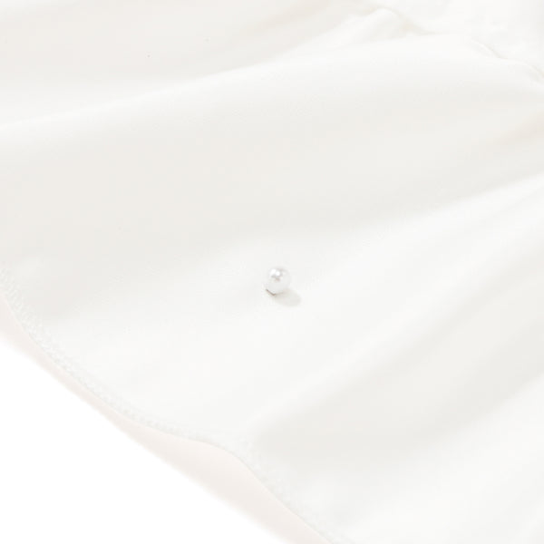 フリルパール ランチマット ホワイト