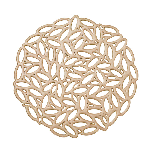 リーフ コースター 2個セット ゴールド