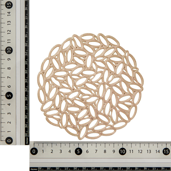 リーフ コースター 2個セット ゴールド