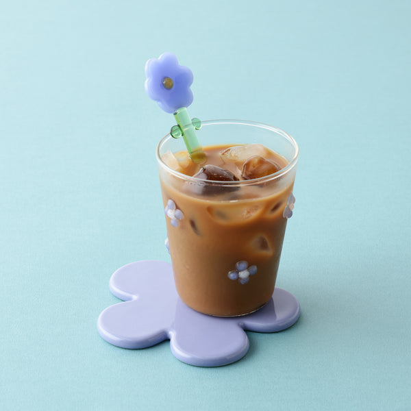 フラワー コースター パープル