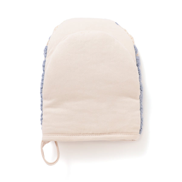 クロシェ ミトン ブルー