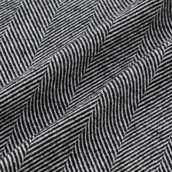 ヘリンボーン フルエプロン ブラック