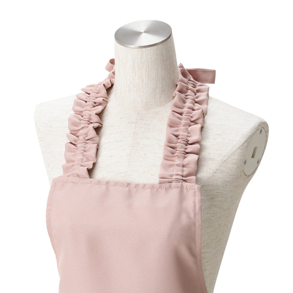 2WAY お掃除 フルエプロン ピンク