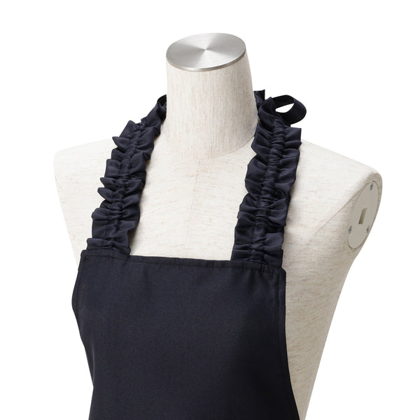 2WAY お掃除 フルエプロン ブラック