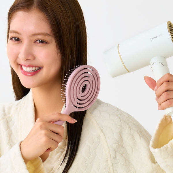 ヘアドライブラシ ピンク