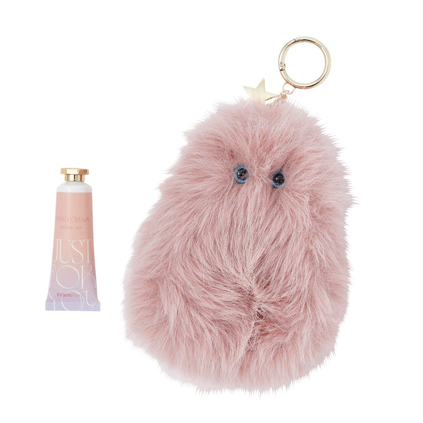 ハンドクリーム＆チャームセット ピンク (フローラルリリーの香り