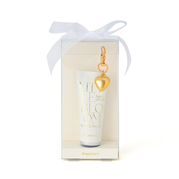 リトルブルーム チャーム付きハンドクリーム ホワイト