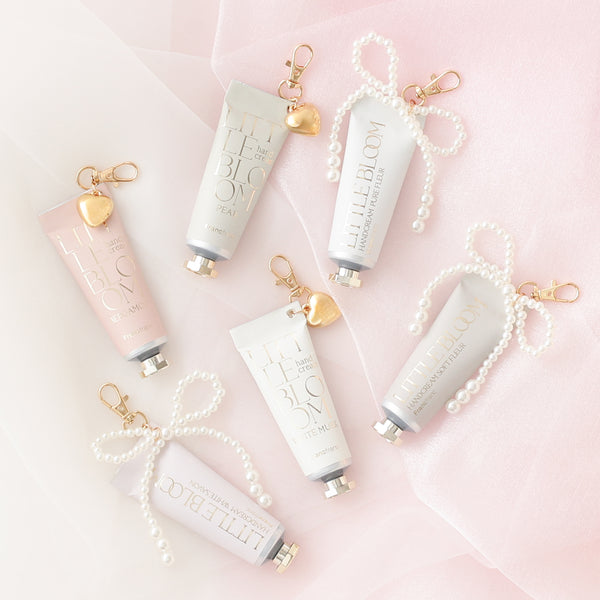 リトルブルーム チャーム付きハンドクリーム グリーン