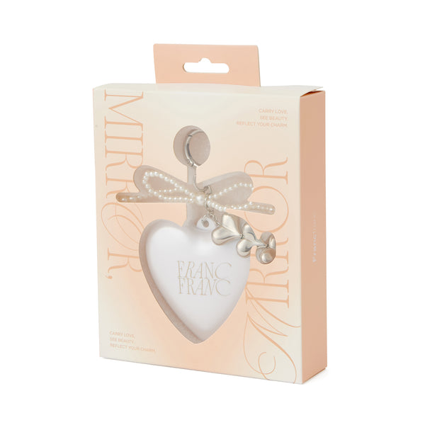 チャーム付き ミラー＆ブラシ ホワイト | Francfranc（フラン