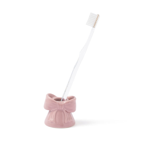 リボン トゥースブラシホルダー ピンク