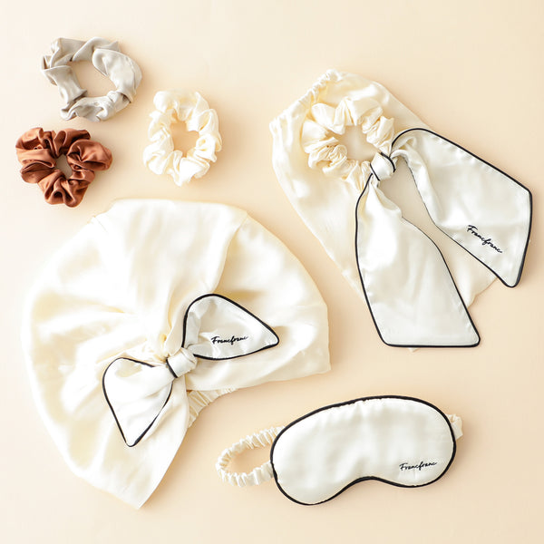 シルク アイマスク アイボリー