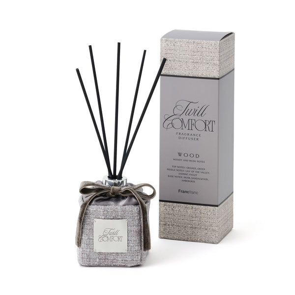 ツイルコンフォート フレグランス ディフューザー グレー（深みのあるウッドとムスクの香り）