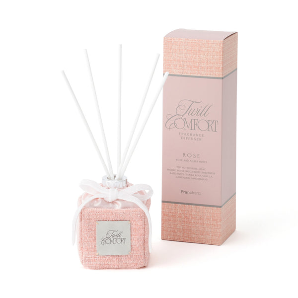 ツイルコンフォート フレグランス ディフューザー ピンク（華やかなローズとアンバーの香り）