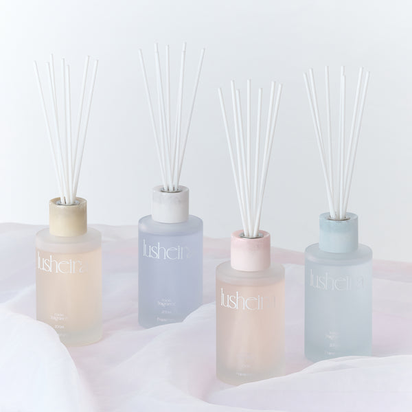 ルシェラ フレグランスディフューザ― ピンク（上品なパウダリーブロッサムの香り）