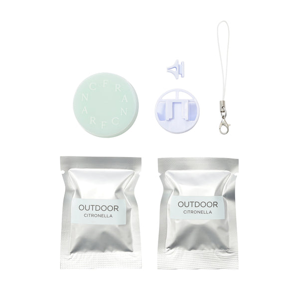 ハンディファン フレグランスクリップ グリーン（シトロネラの香り）