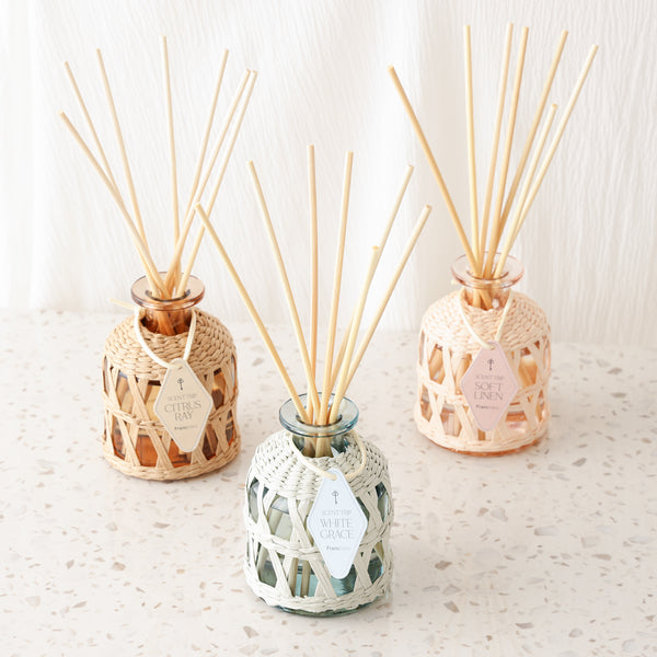 セントトリップ フレグランスディフューザー ブルー（ホワイトグレースの香り）