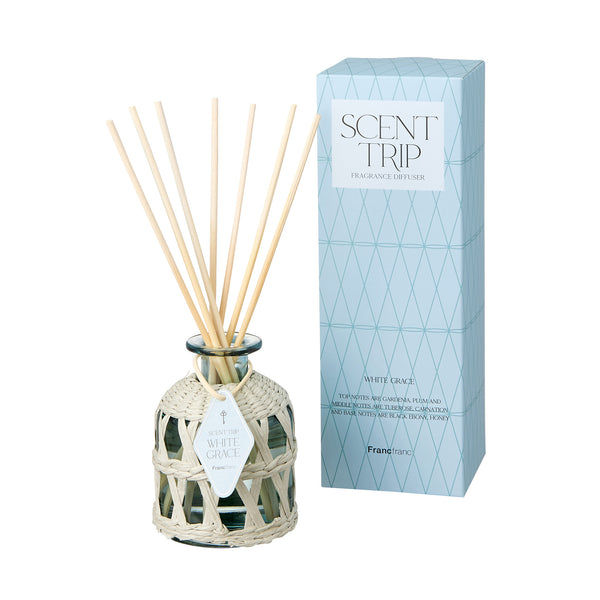 セントトリップ フレグランスディフューザー ブルー（ホワイトグレースの香り）