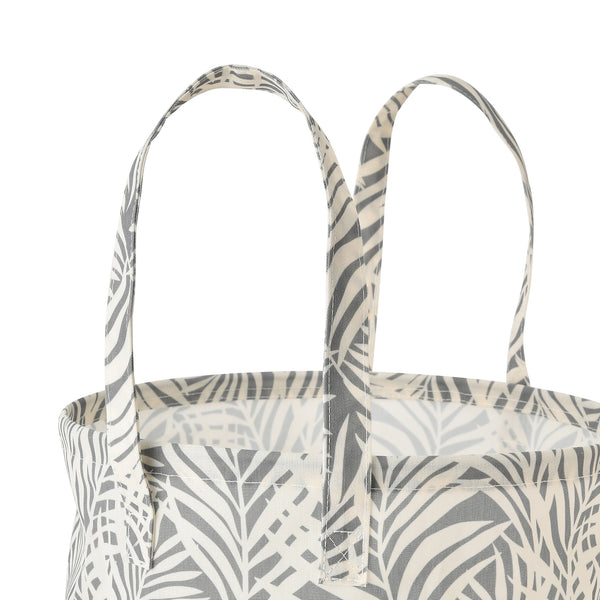 ランドリーバスケットパームツリー グレー