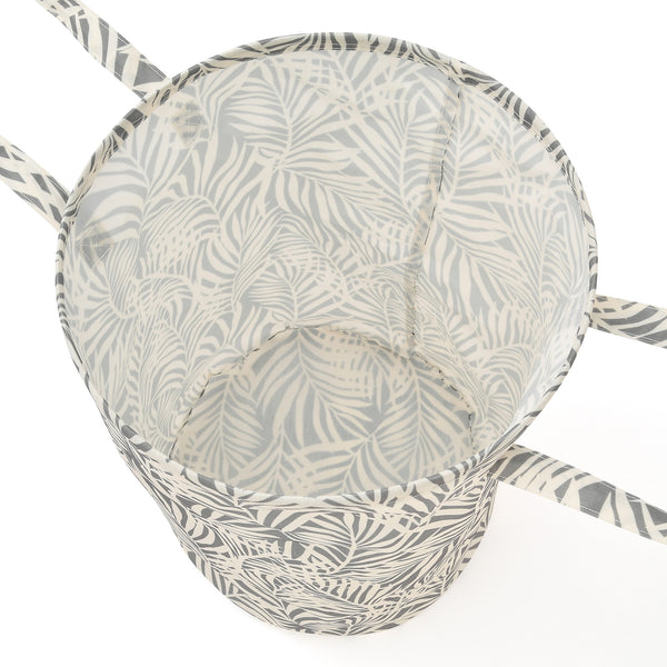 ランドリーバスケットパームツリー グレー