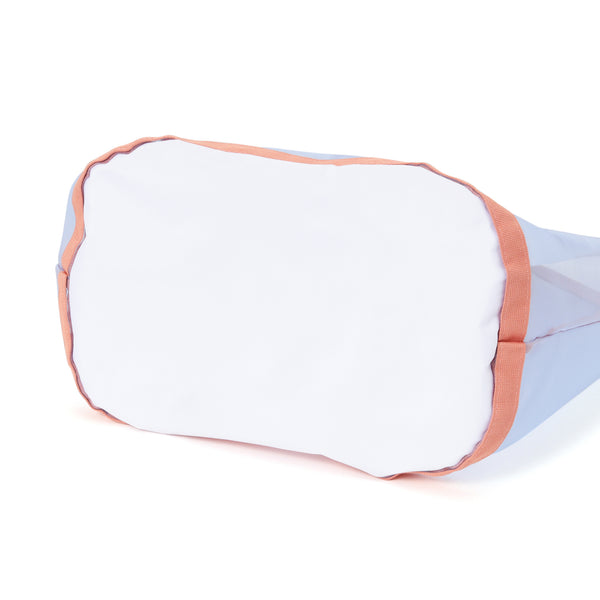 メッシュランドリーバッグ ブルー×オレンジ