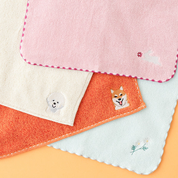 バロット 抗菌防臭ハンカチ シバイヌ オレンジ