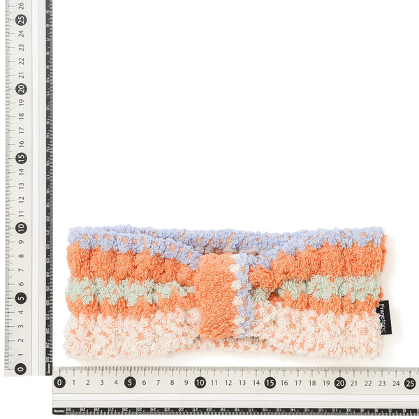 抗菌防臭コージージャカード ヘアバンド オレンジ