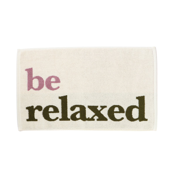 抗菌防臭タオルマット タイポ リラックス アイボリー