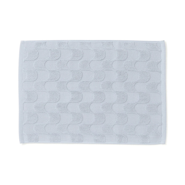 ヴァレセットタオルマット ウェーブ ブルー