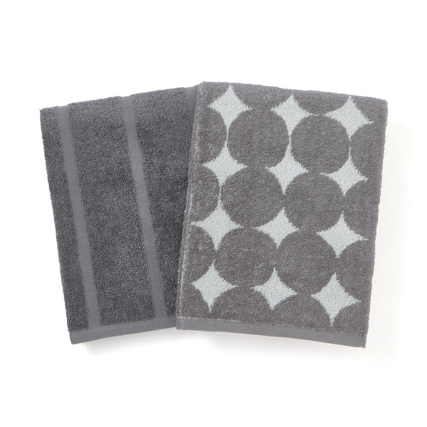 ヴァレセットバスタオル ドット グレー