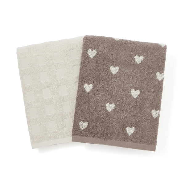 ヴァレセットバスタオル ミニハート ブラウン | Francfranc（フラン