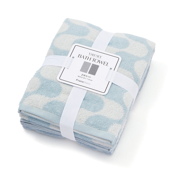 ヴァレセットバスタオル ウェーブ ブルー