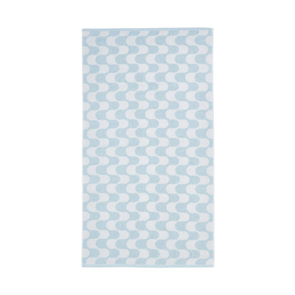 ヴァレセットバスタオル ウェーブ ブルー
